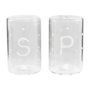 Hand-blown Glass Salt and Pepper Shaker Set