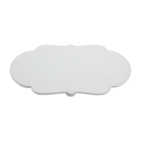 Footed Scalloped Edge Tray