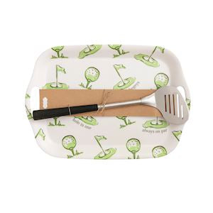 Golf Themed Melamine Tray Set