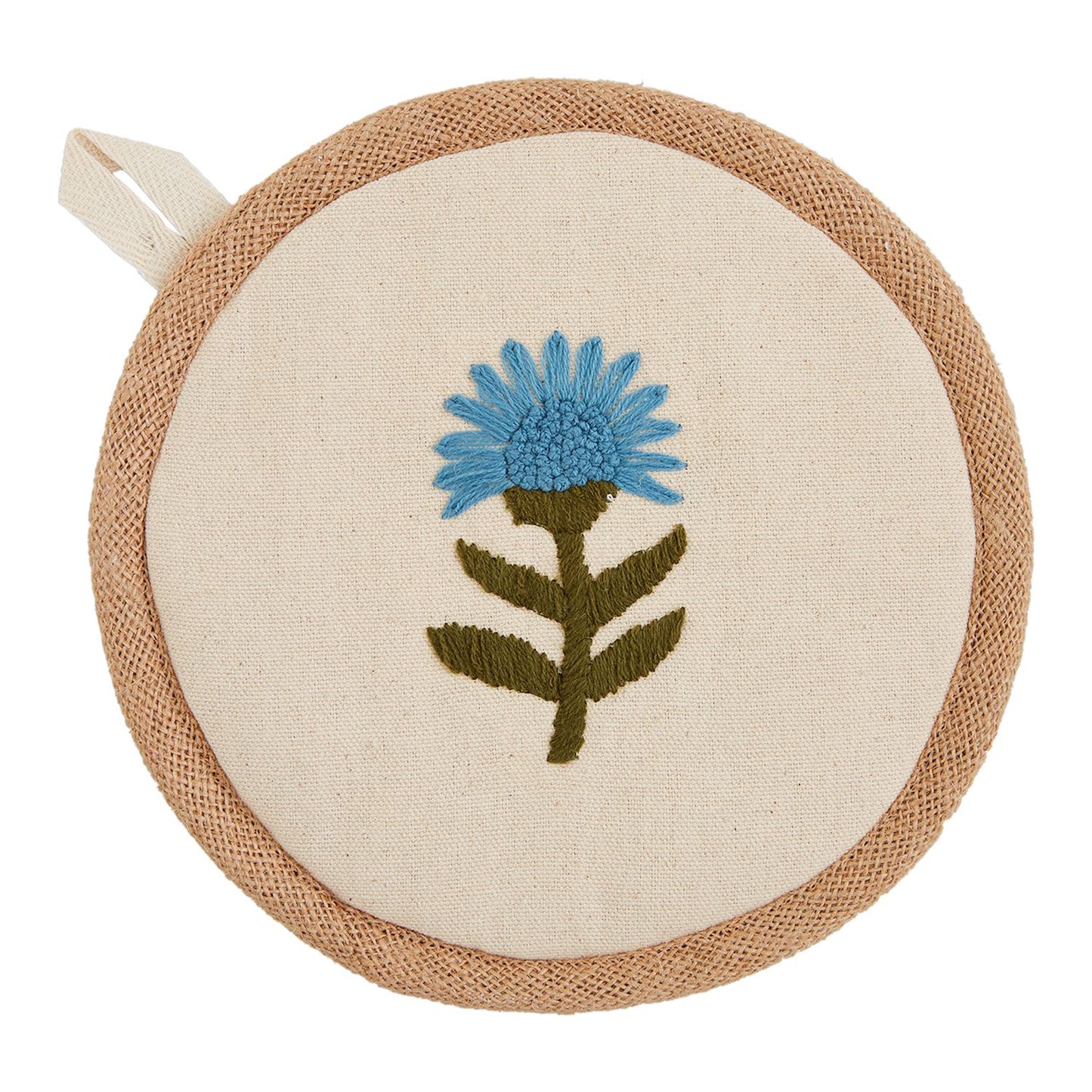 Floral Embroidery Pot Holders