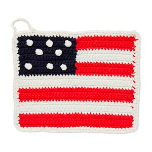 American Flag Potholder