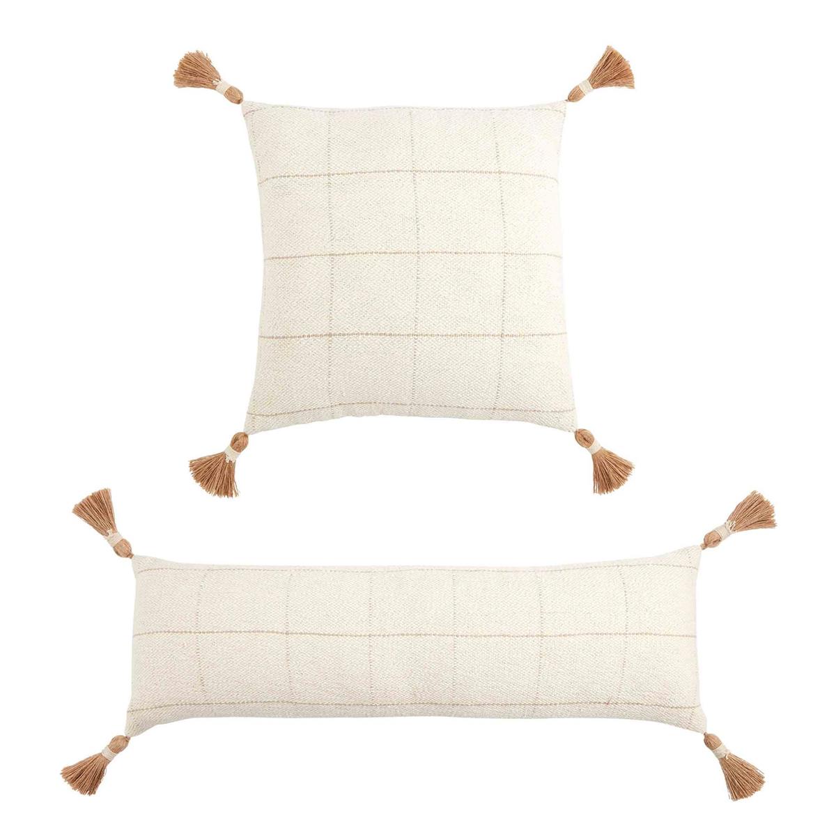 Woven Check Pillows