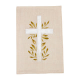 Cross or Church Painted Tea Towel