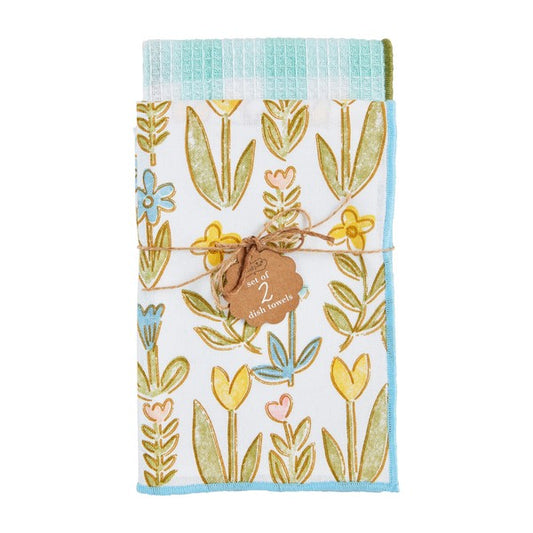 Spring Flower Towel Set of Two