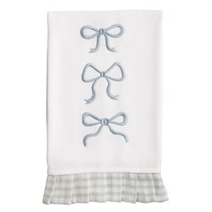 Bow Pleated Trim Towel