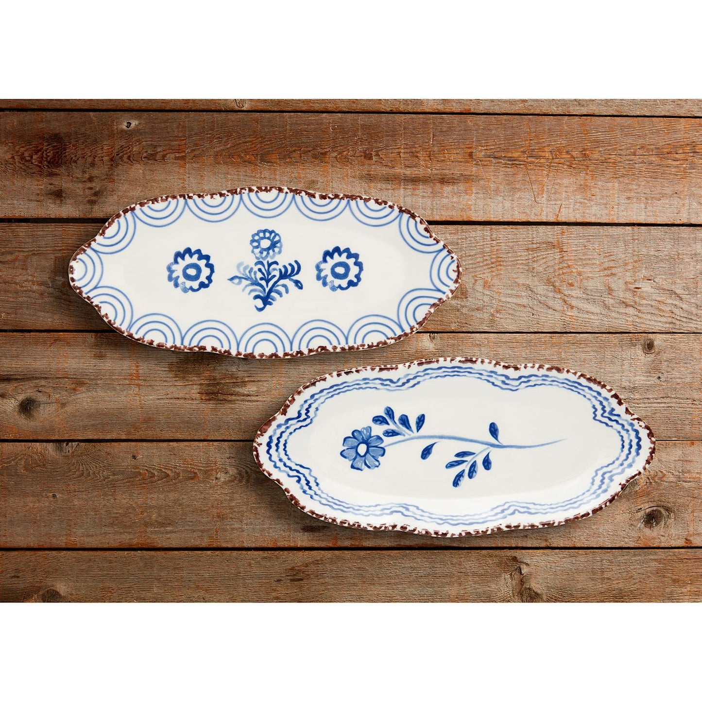 Blue Floral Everything Plate