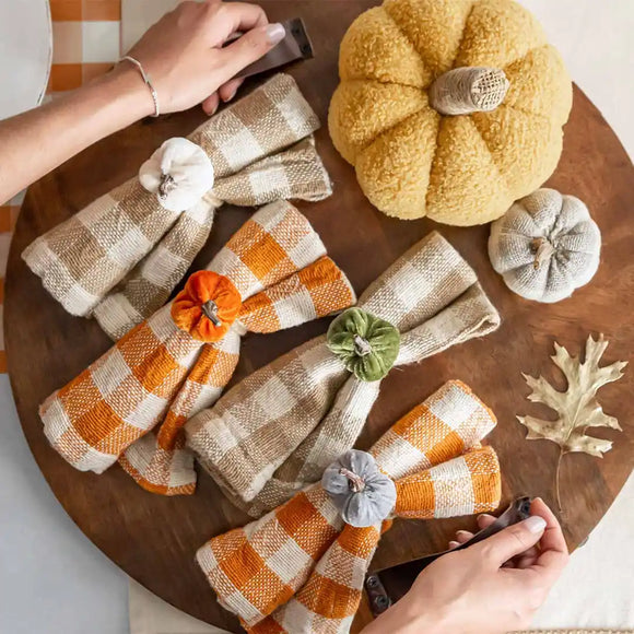 PLAID NAPKIN SET - 2 COLORS