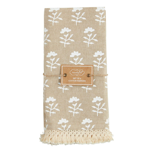 Fringe Trim Cloth Napkin