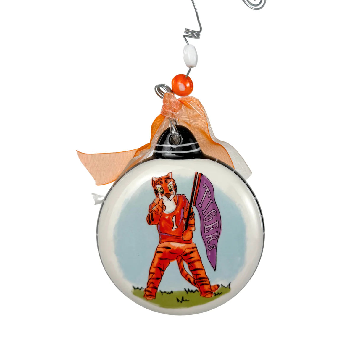 Clemson Mascot Puff Ornament