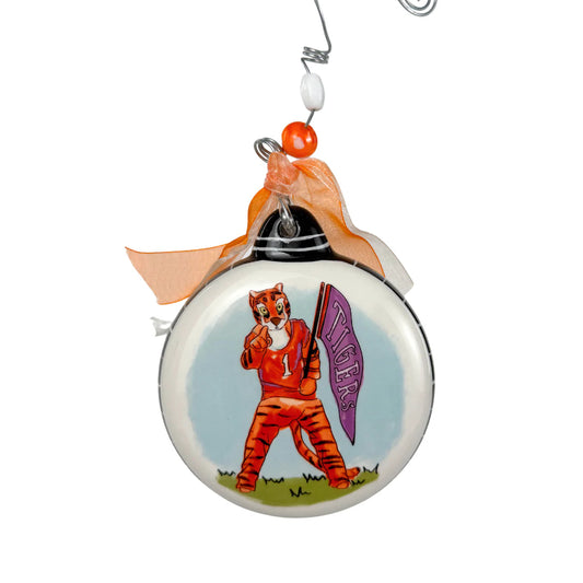 Clemson Mascot Puff Ornament