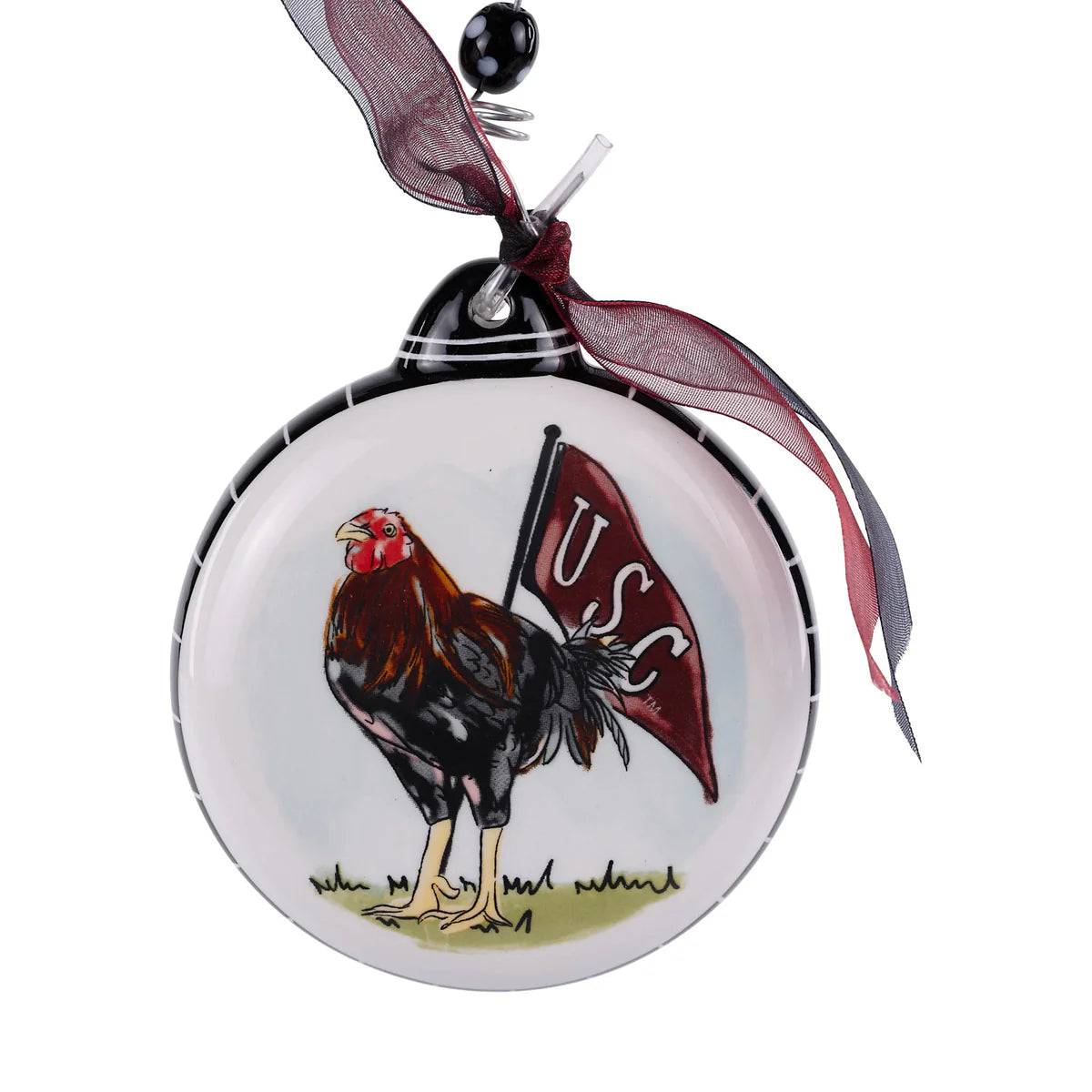 University of South Carolina Mascot Puff Ornament