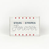 Flag - Stars and Stripes Forever Reversible Wood Block