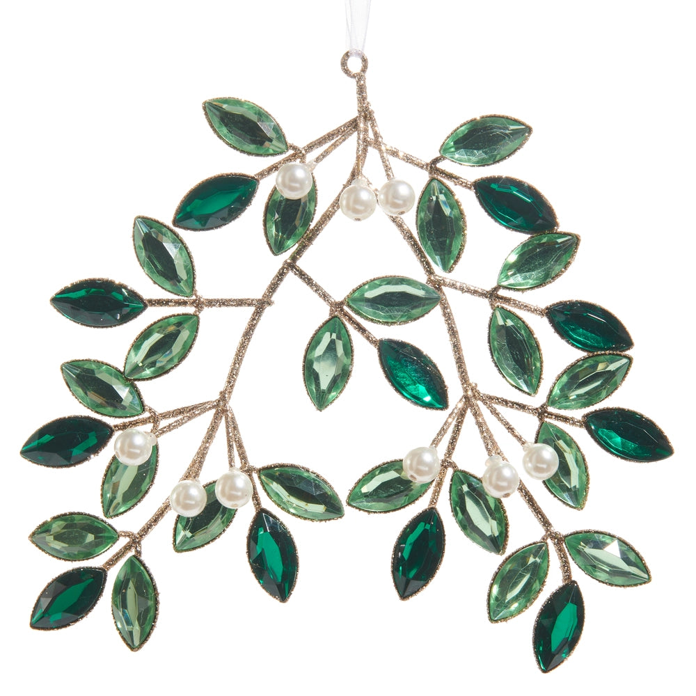 Jeweled Mistletoe Ornament