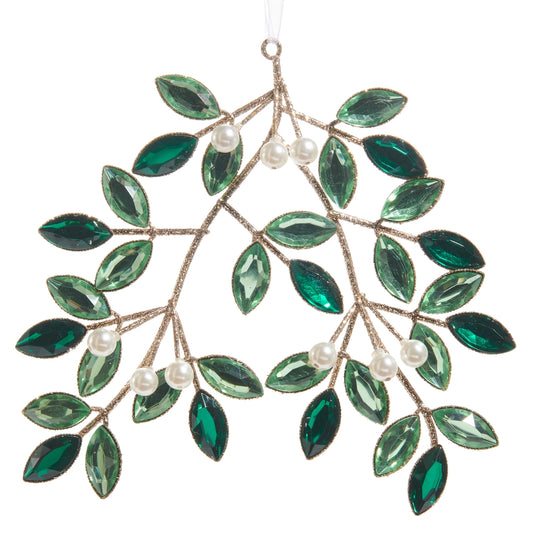 Jeweled Mistletoe Ornament