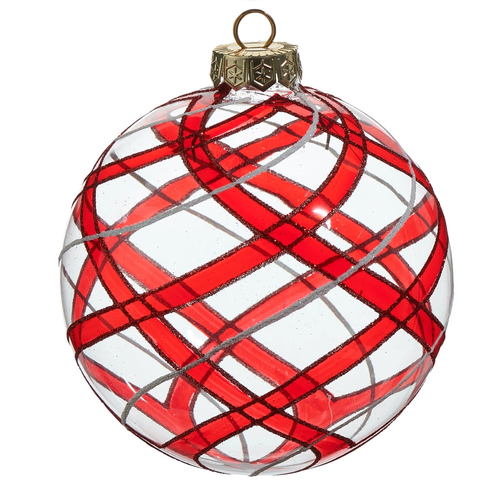 Peppermint Glass Ornament