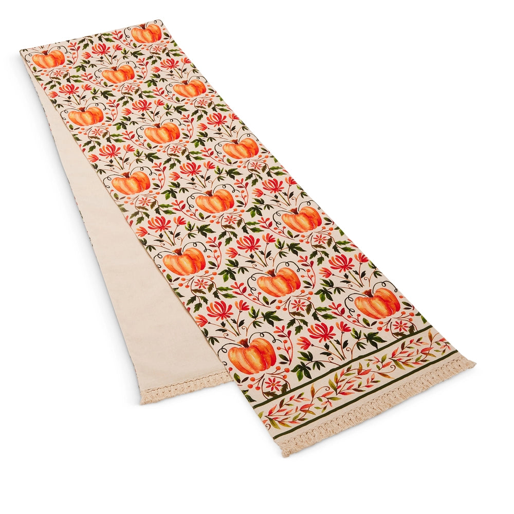 Pumpkin Vine Pattern Table Runner