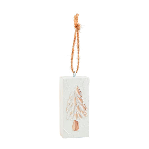 White Tree Christmas Ornament