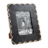 Black Wood Woven Frames