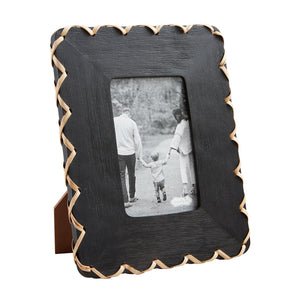 Black Wood Woven Frames