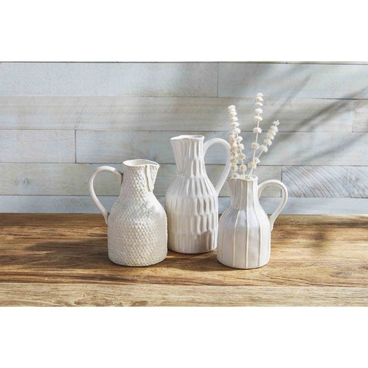 Stoneware Jug Bud Vases