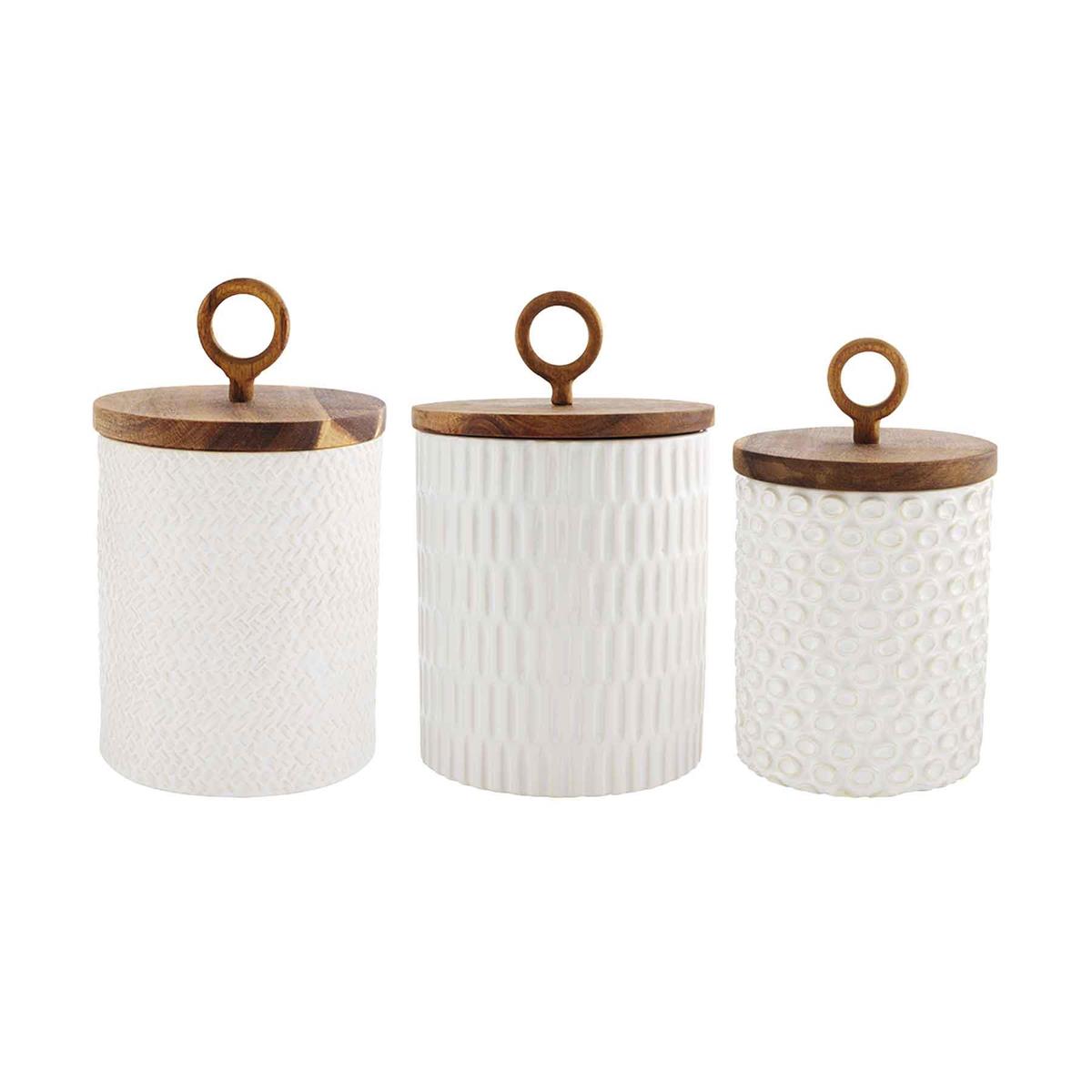 Stoneware Canister Set