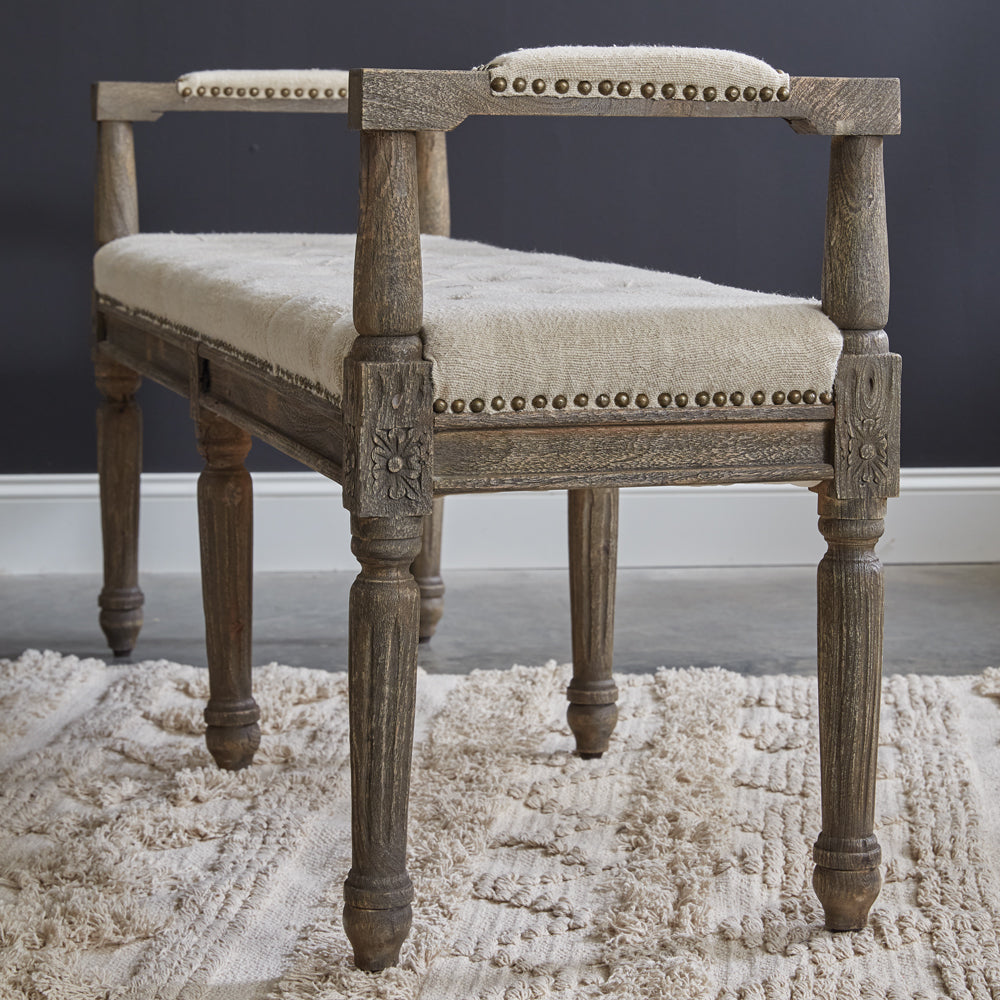 Eloise French Upholstered Bench