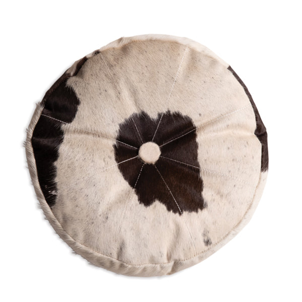 Round Cowhide Pillow