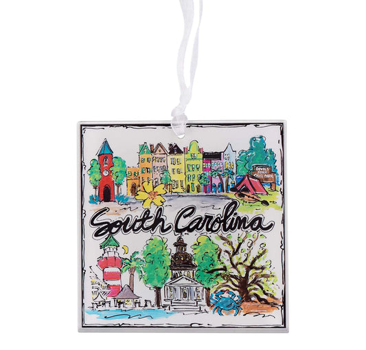 South Carolina Acrylic Ornament