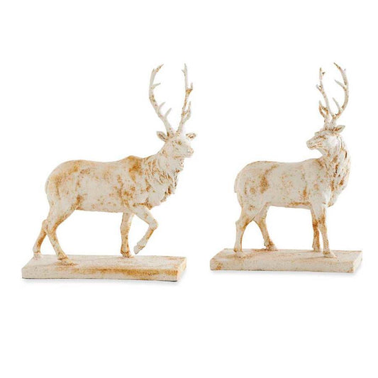Assorted Glitter & Rust Deer on Base