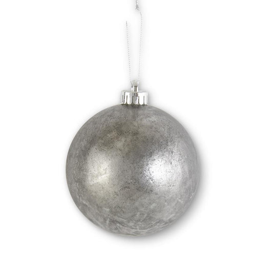 Silver Mercury Shatterproof Round Ornament