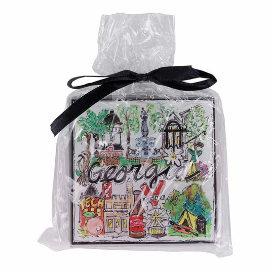 Georgia State Icon Acrylic Coaster Set