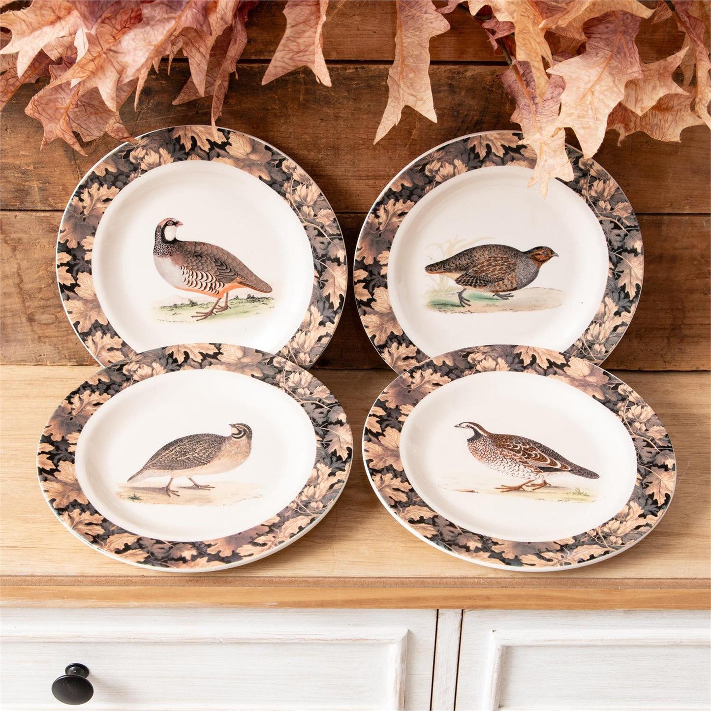 Vintage Quail Plates