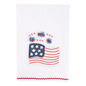 USA Embroidered Tea Towel