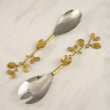 Gold Stainless Steel Salad Sets