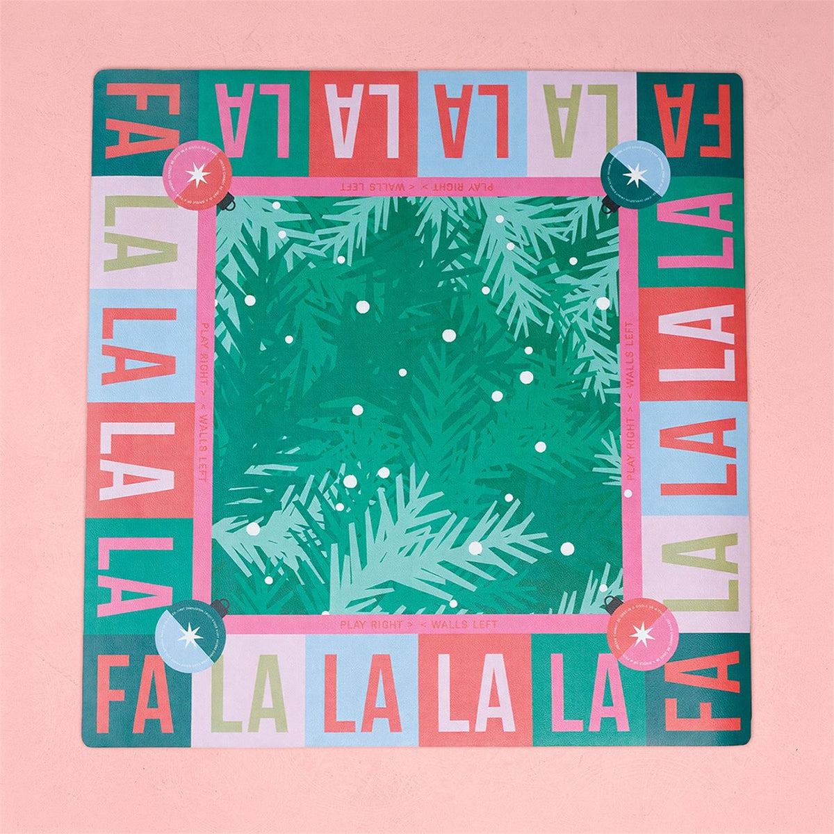 Jingle Pop Double Sided Christmas Mahjong Mat