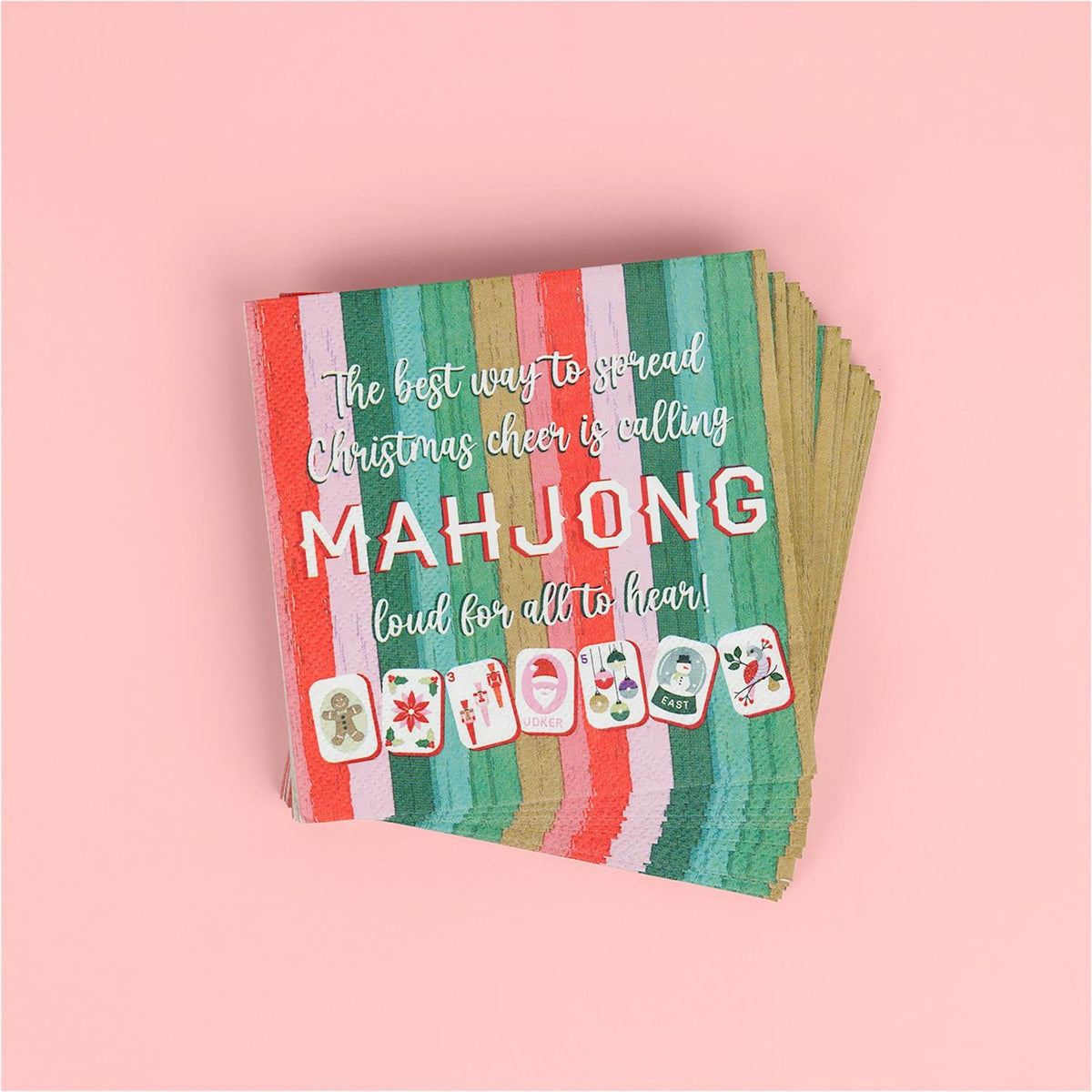 Mahjong Paper Cocktail Napkins - 20ct