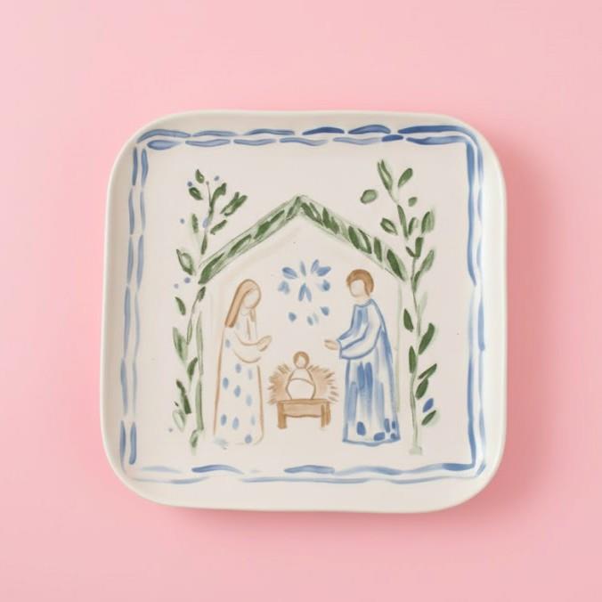 Simple Grace Nativity Plate