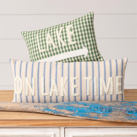 Lake Themed Lumbar Pillow