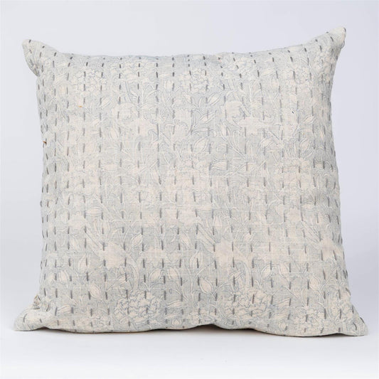 Winward Blue with Kantha Stitch Pillow