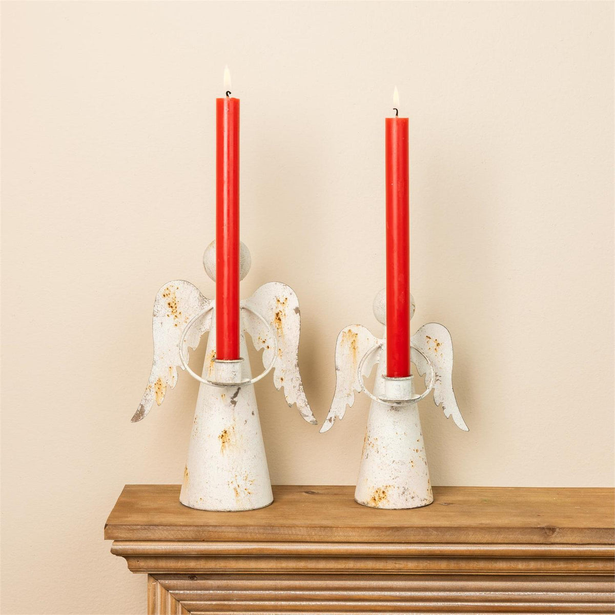 Whispering Angel Flame Taper Holder