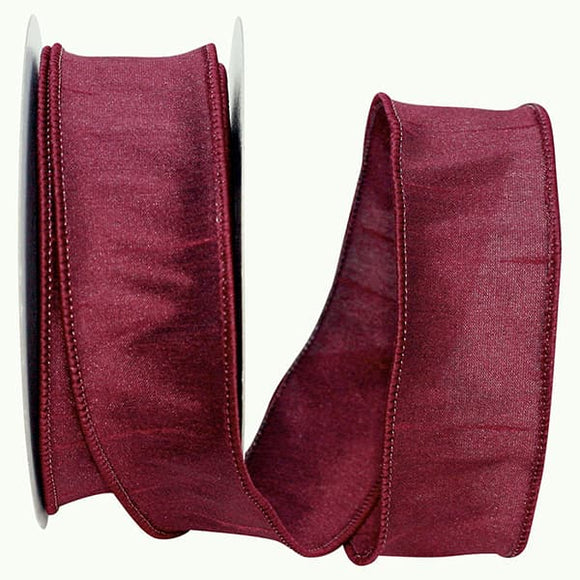 Burgundy Dupioni Supreme Ribbon