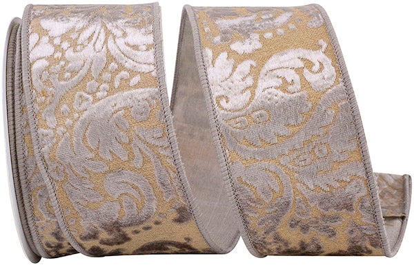 Melanie's Damask Ribbon - 2.5" x 10yds
