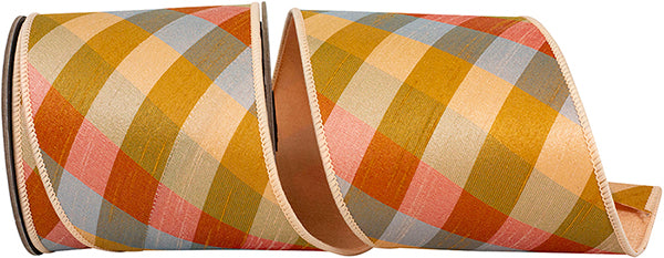 Plaid Augusta Tonal Ribbon - 4" x 5yds
