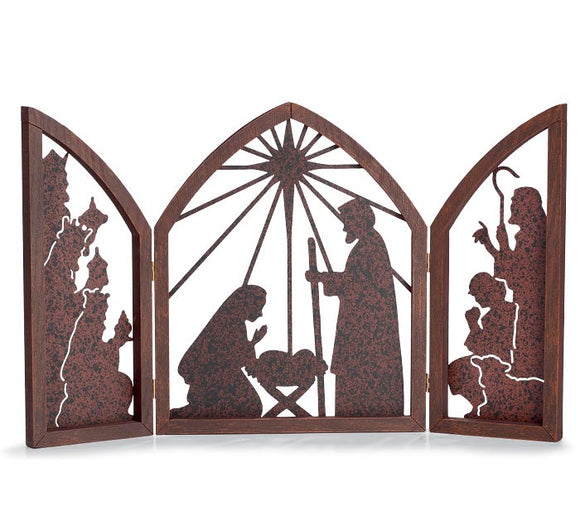 Tin Nativity Screen