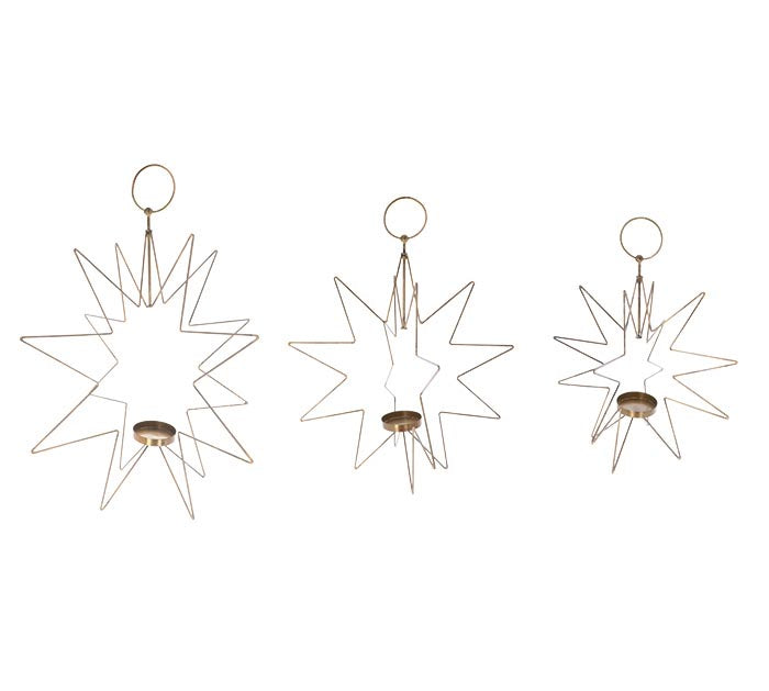 Star Shaped Candle Holders