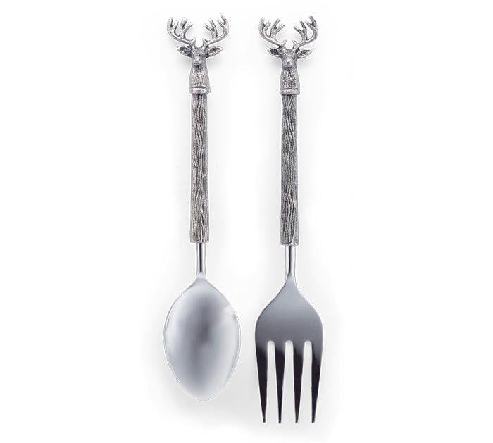 Deer Head Serving Set