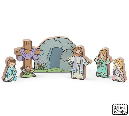 "He is Risen" Easter Story Shelf Sitter