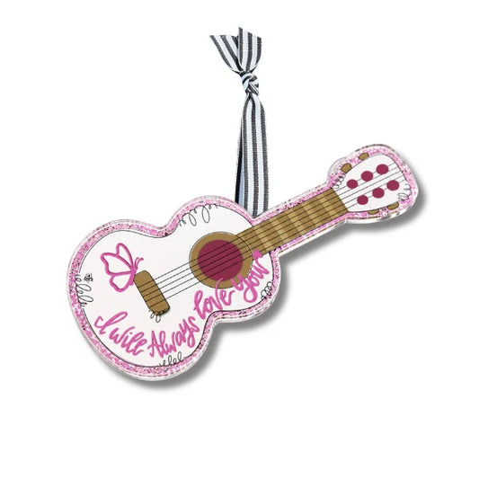 "I Will Always Love You" Guitar Acrylic Ornament