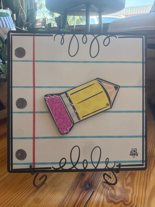 Mini Frame Notebook Paper w/ Pencil Mini