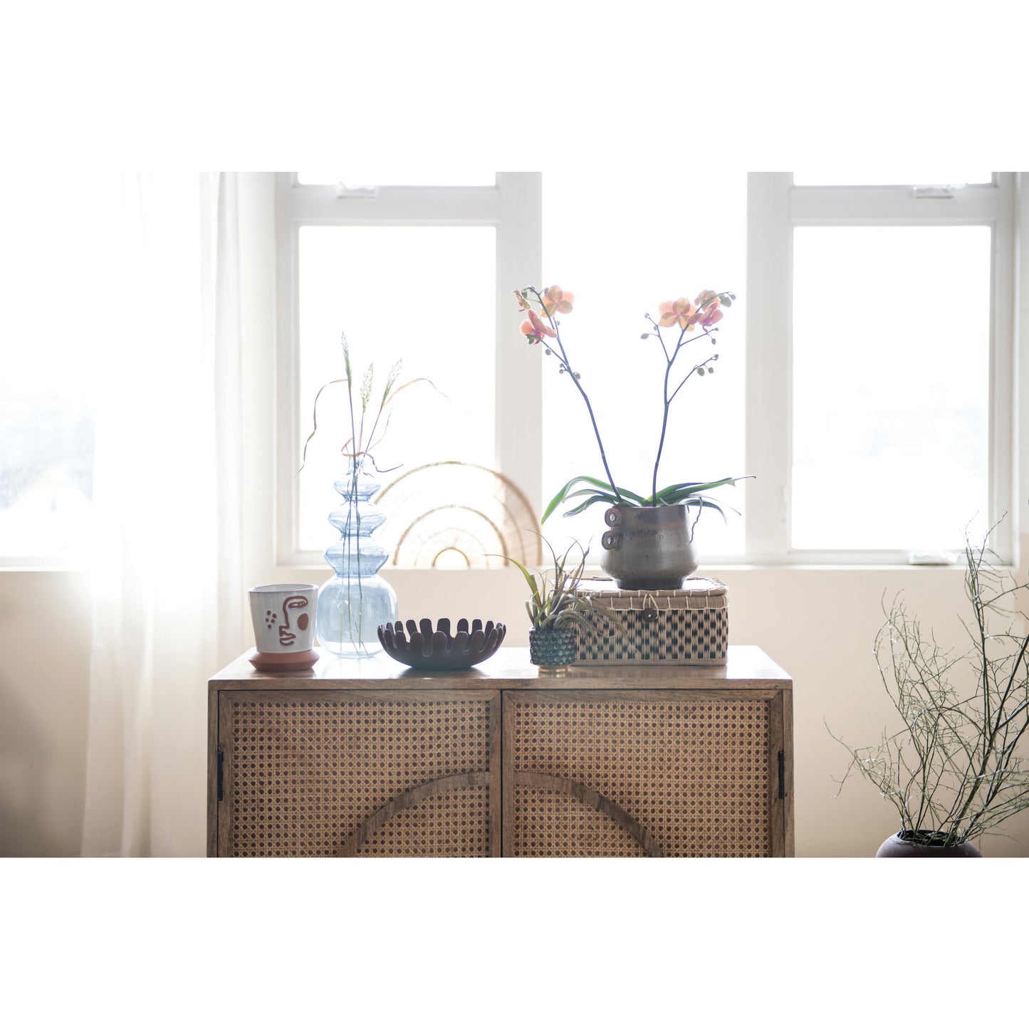 Stoneware Planter with Handles